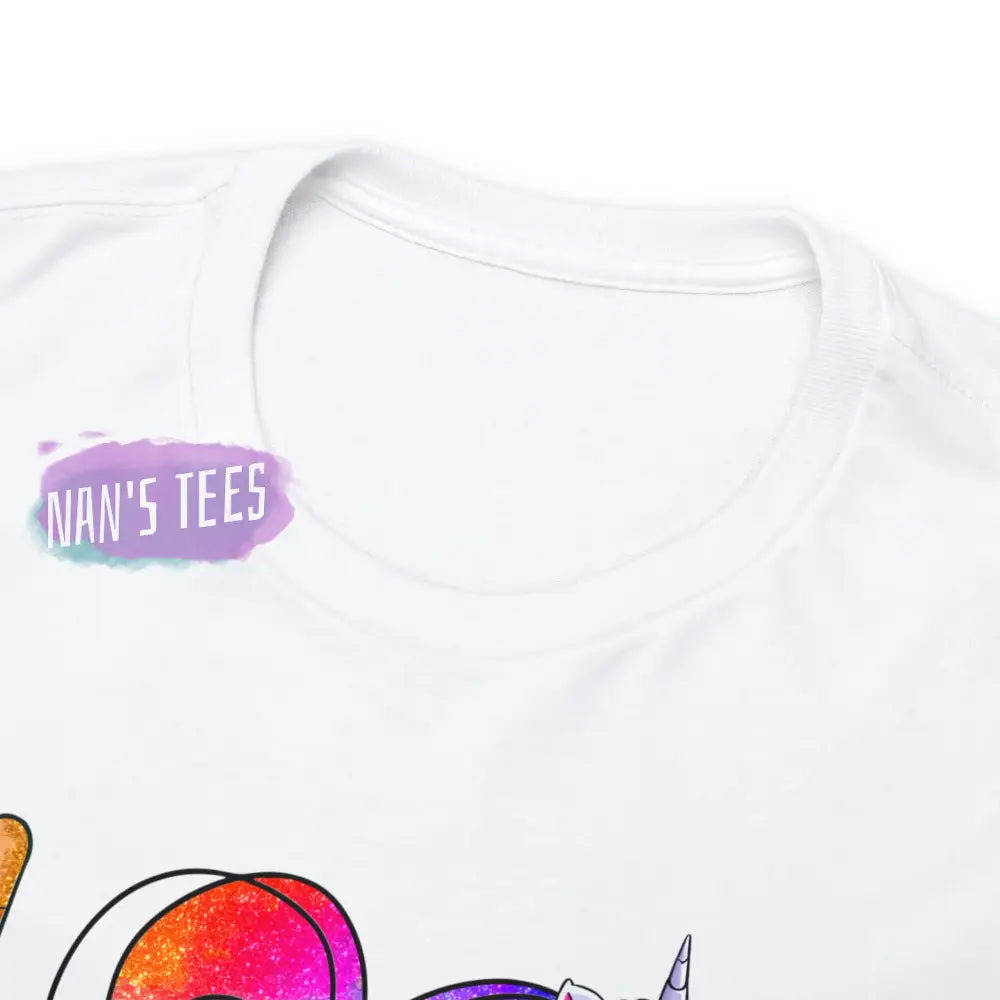 Peace Love Unicorns Short Sleeve Unisex Heavy Cotton Graphic Tee T-Shirt