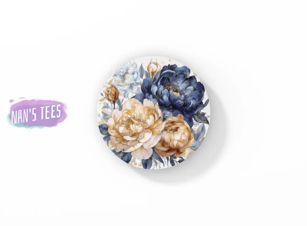 Peonies Ceramic Coasters | Great Gifts For Hostess Birthday Holidays Anniversary