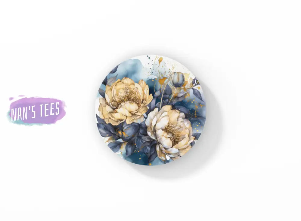 Peonies Ceramic Coasters | Great Gifts For Hostess Birthday Holidays Anniversary