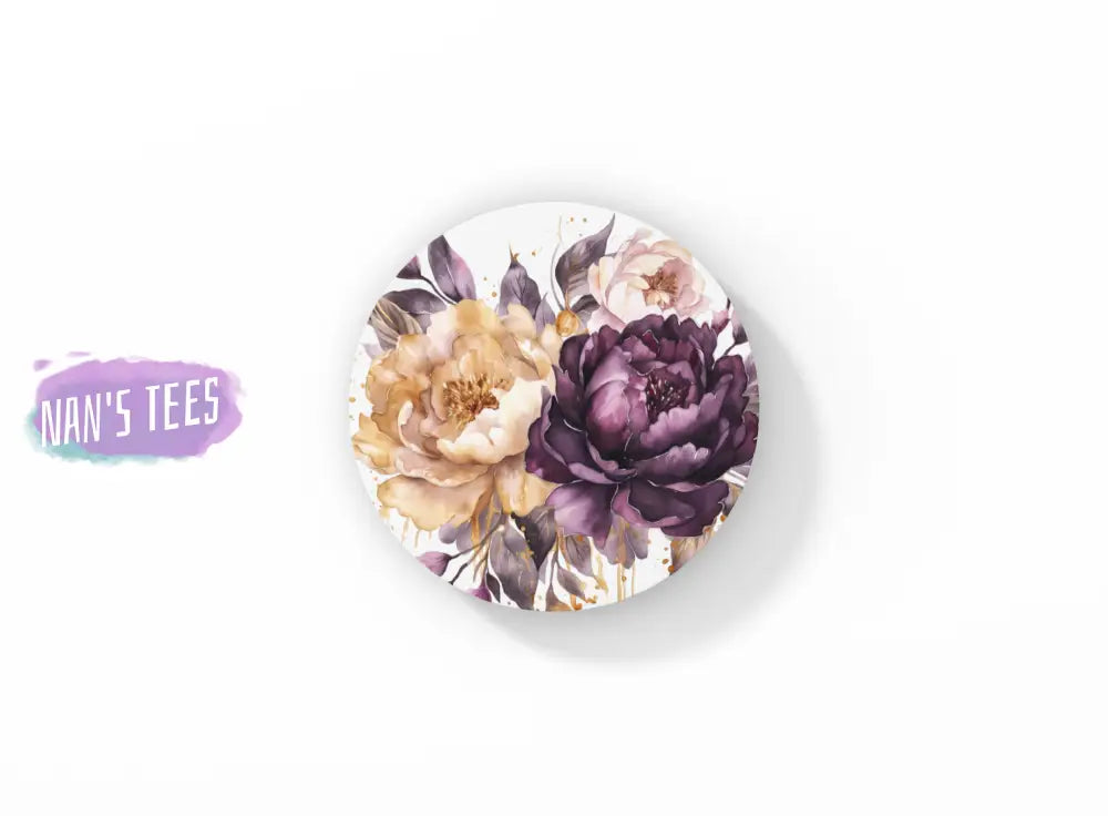 Peonies Ceramic Coasters | Great Gifts For Hostess Birthday Holidays Anniversary