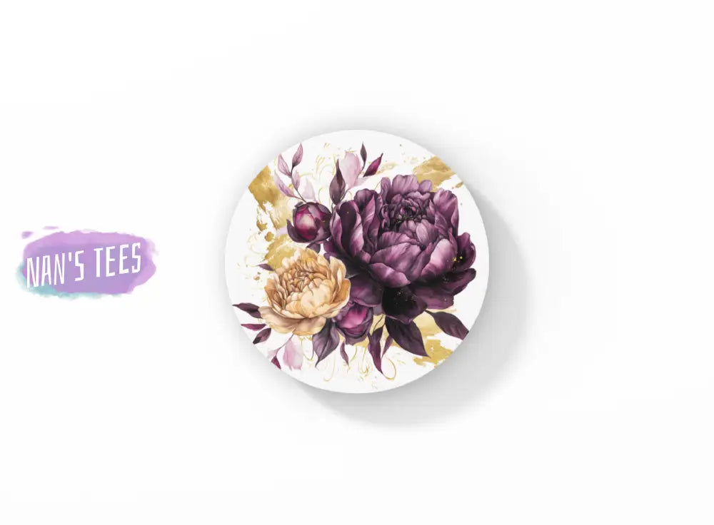 Peonies Ceramic Coasters | Great Gifts For Hostess Birthday Holidays Anniversary