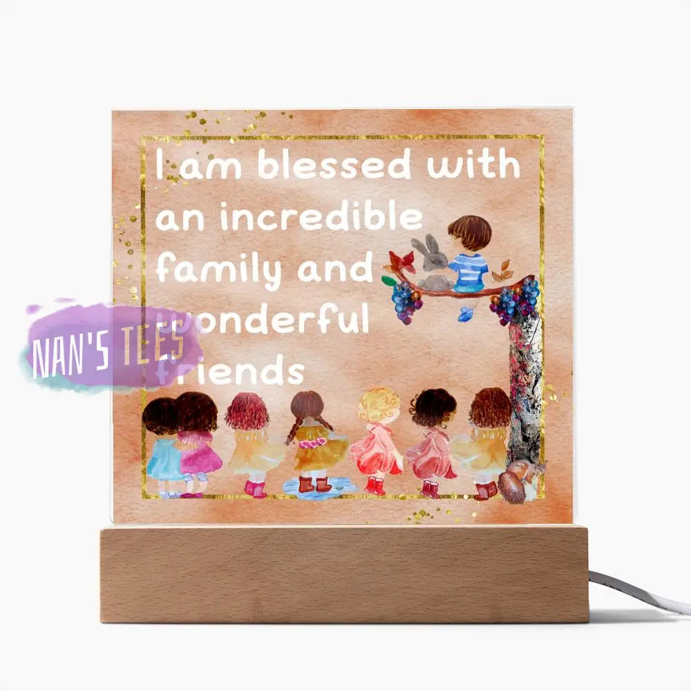 Positive Affirmations And Mindfulness | I Am Blessed Acrylic Plaque Jewelry