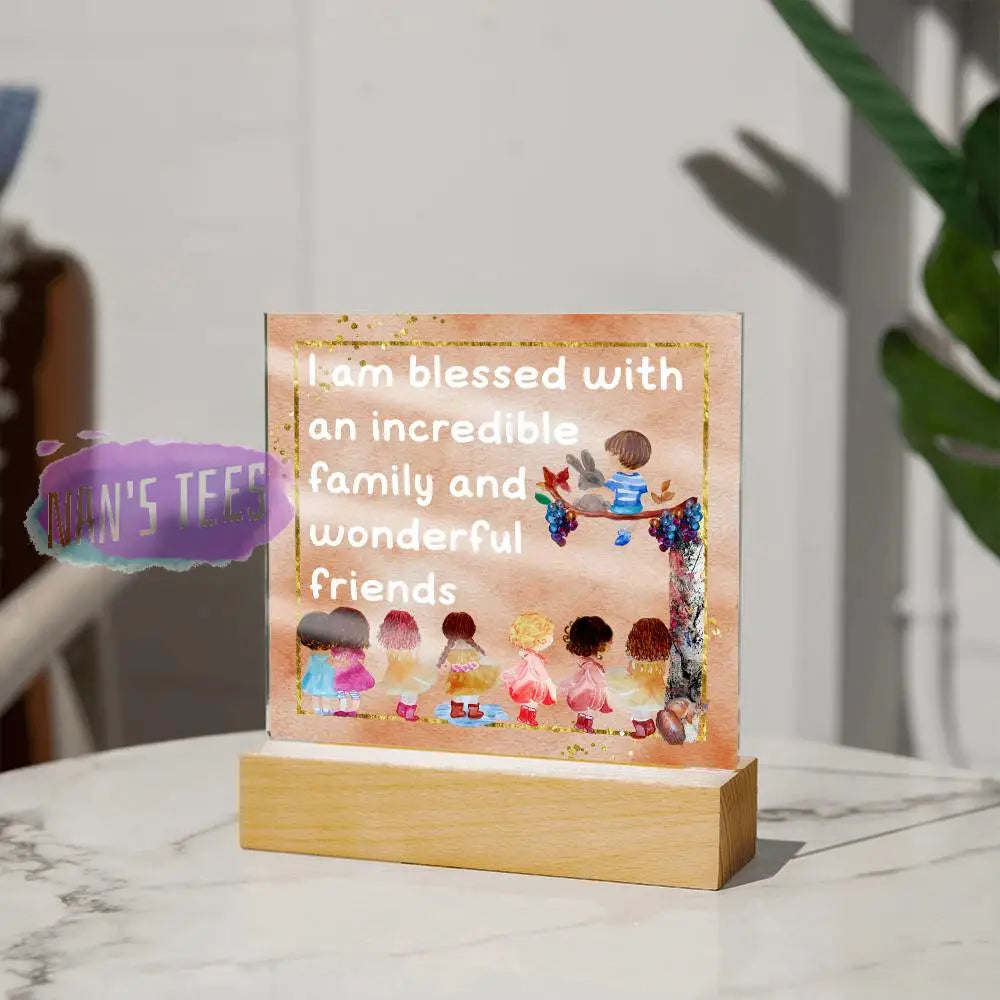 Positive Affirmations And Mindfulness | I Am Blessed Acrylic Plaque Jewelry