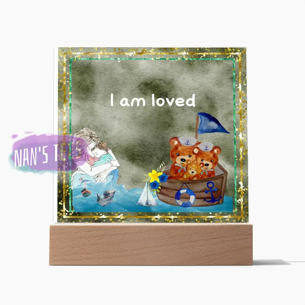 Positive Affirmations And Mindfulness | I Am Loved Acrylic Plaque Jewelry