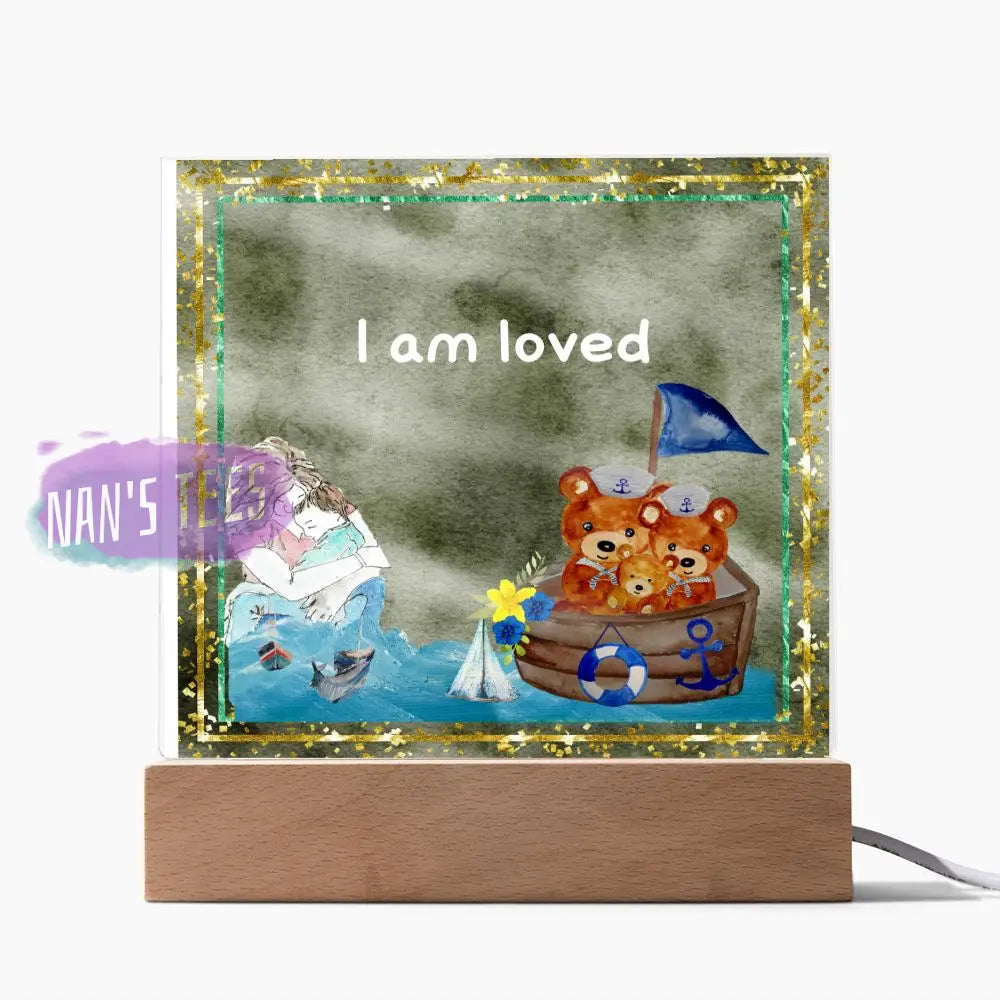 Positive Affirmations And Mindfulness | I Am Loved Acrylic Plaque Jewelry