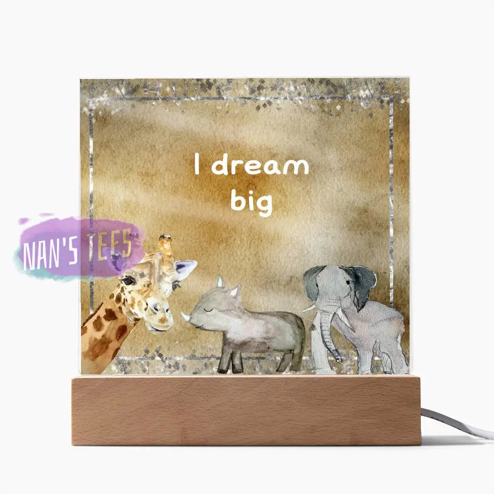 Positive Affirmations And Mindfulness | I Dream Big Acrylic Plaque Jewelry