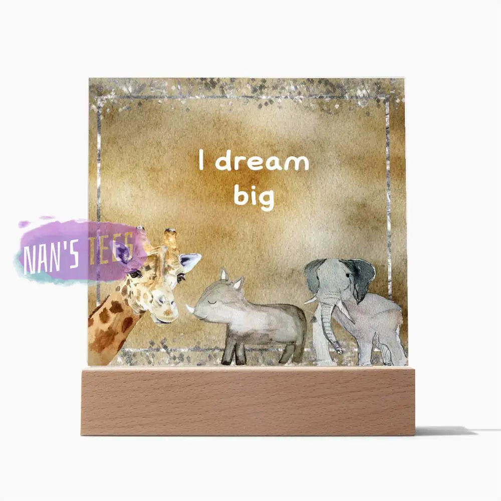 Positive Affirmations And Mindfulness | I Dream Big Acrylic Plaque Jewelry