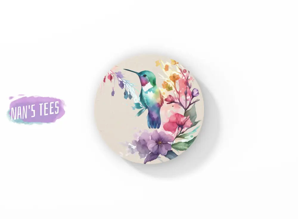 Rainbow Hummingbirds Ceramic Coasters | Great Gifts For Hostess Birthday Holidays Anniversary