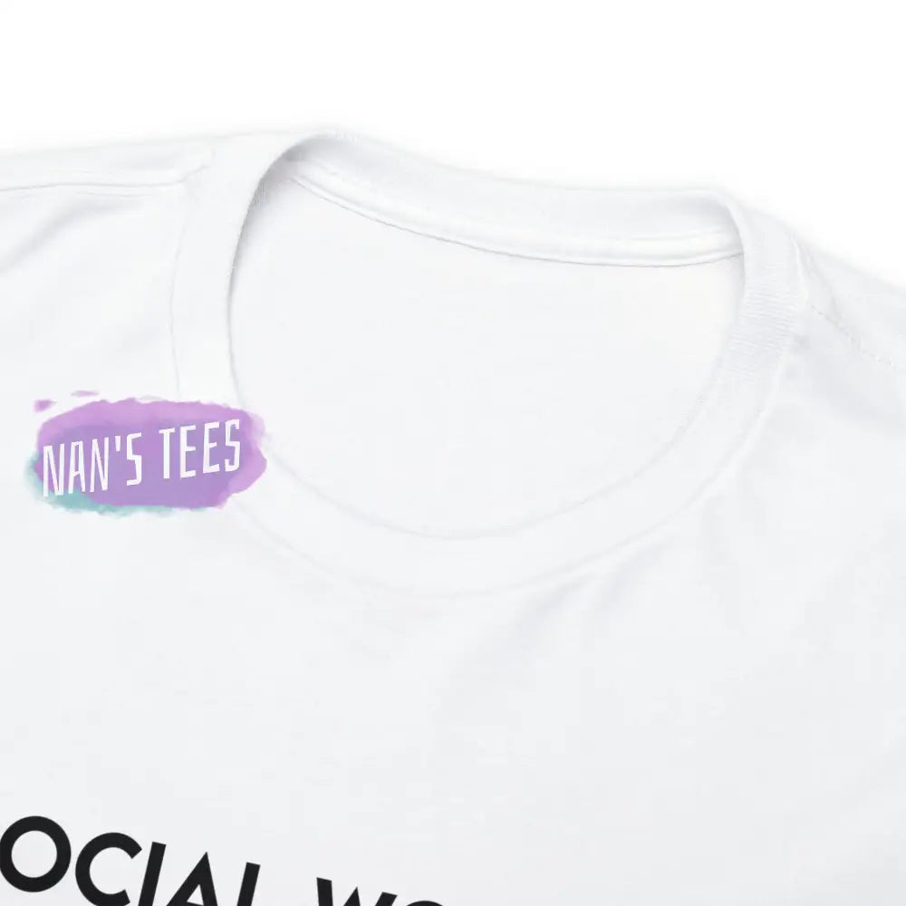 Social Worker Nutrition Facts Short Sleeve Unisex Heavy Cotton Graphic Tee T-Shirt