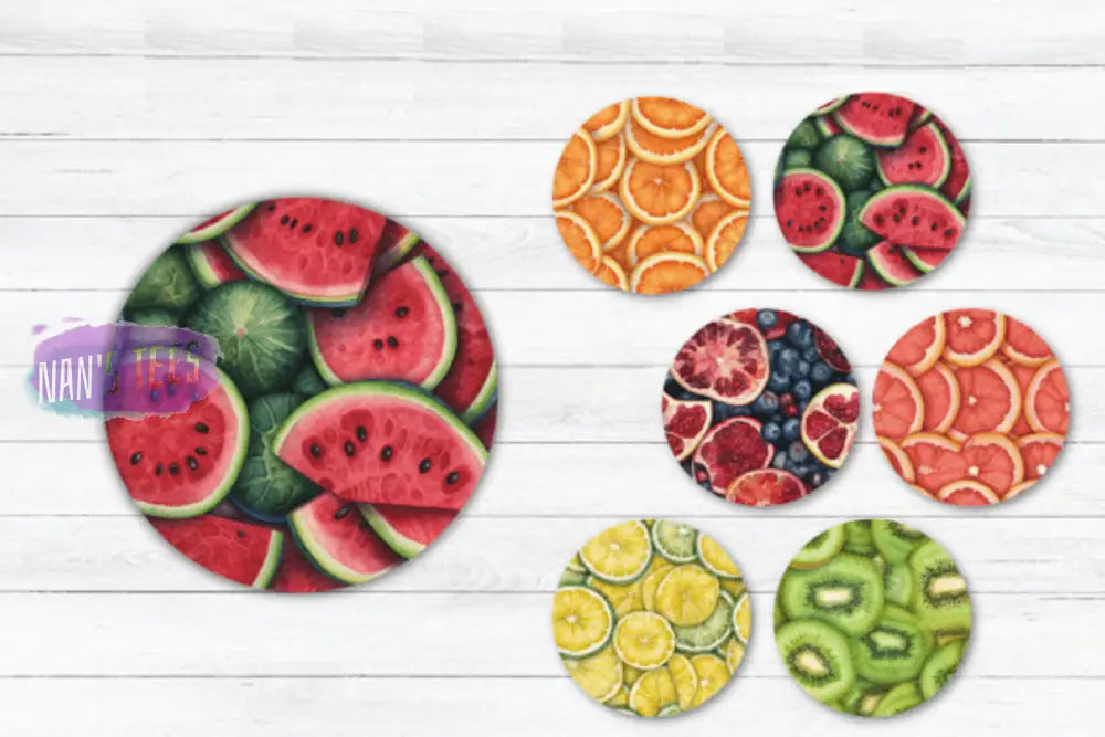 Summer Fruit Ceramic Coasters | Great Gifts For Hostess Birthday Holidays Anniversary