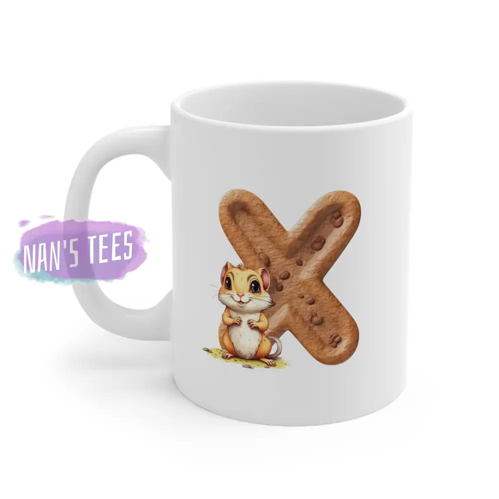 Super Cute Animal Alphabet Letter X | Ceramic Mug 11Oz