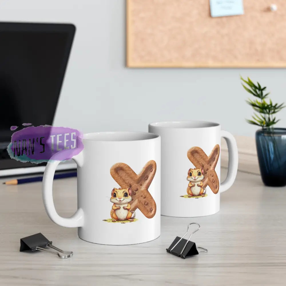 Super Cute Animal Alphabet Letter X | Ceramic Mug 11Oz
