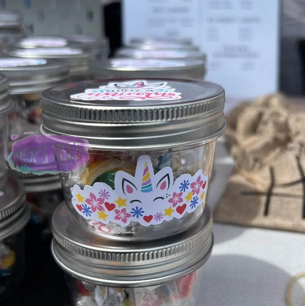 Unicorns And Rainbows 4 Oz Candy Jar Gift Box