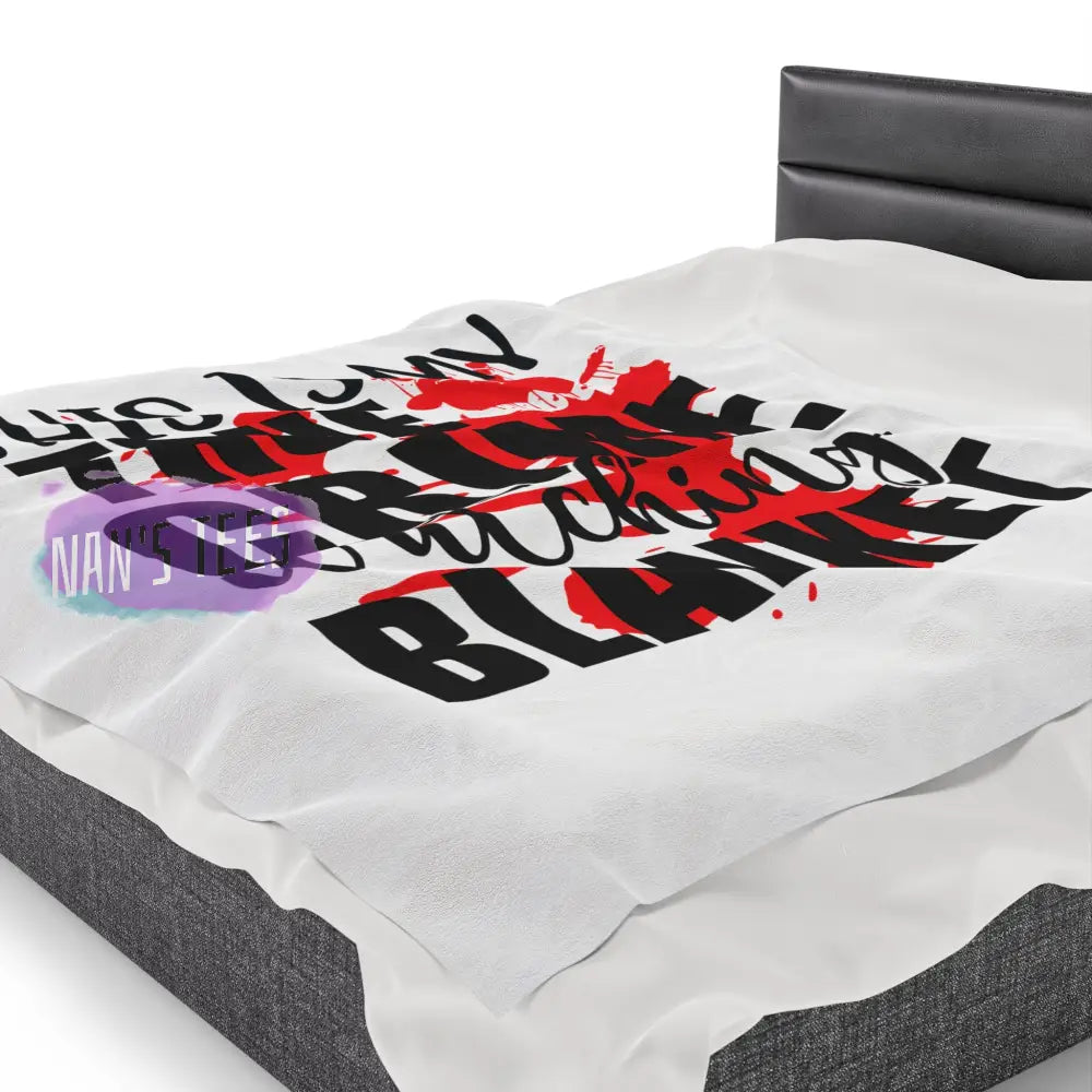 Velveteen Plush Blanket | This Is My True Crime Watching Gift For Her Him Soft Touch Throw All Over