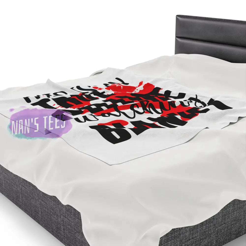 Velveteen Plush Blanket | This Is My True Crime Watching Gift For Her Him Soft Touch Throw All Over