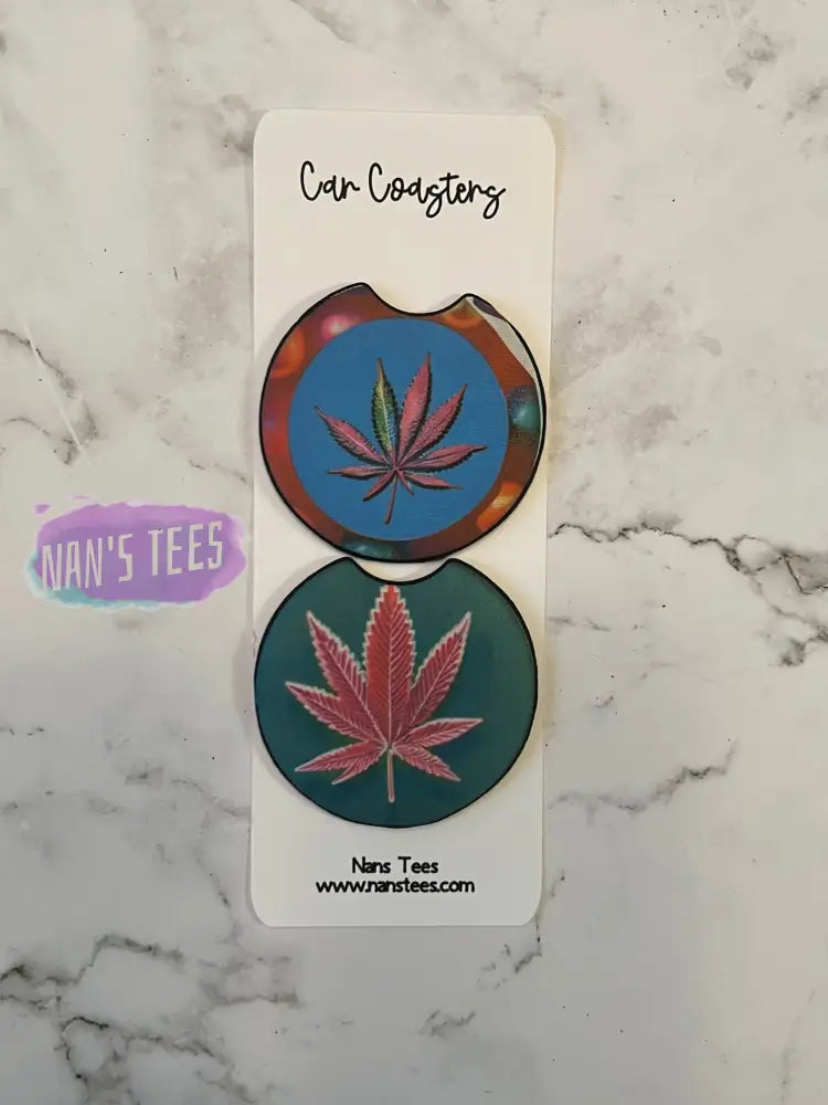 Weed Neoprene Car Coasters | Great Gifts For Birthday Holidays Anniversary Coaster