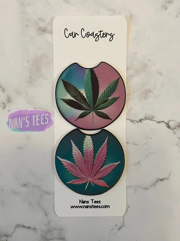 Weed Neoprene Car Coasters | Great Gifts For Birthday Holidays Anniversary Coaster