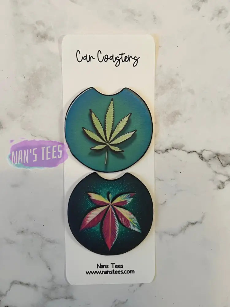 Weed Neoprene Car Coasters | Great Gifts For Birthday Holidays Anniversary Coaster