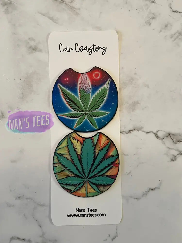Weed Neoprene Car Coasters | Great Gifts For Birthday Holidays Anniversary Coaster