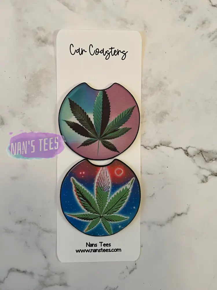 Weed Neoprene Car Coasters | Great Gifts For Birthday Holidays Anniversary Coaster