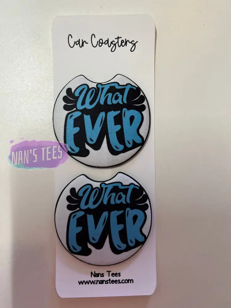What Ever Novelty Neoprene Car Coasters | Great Gifts For Birthday Holidays Anniversary Coaster