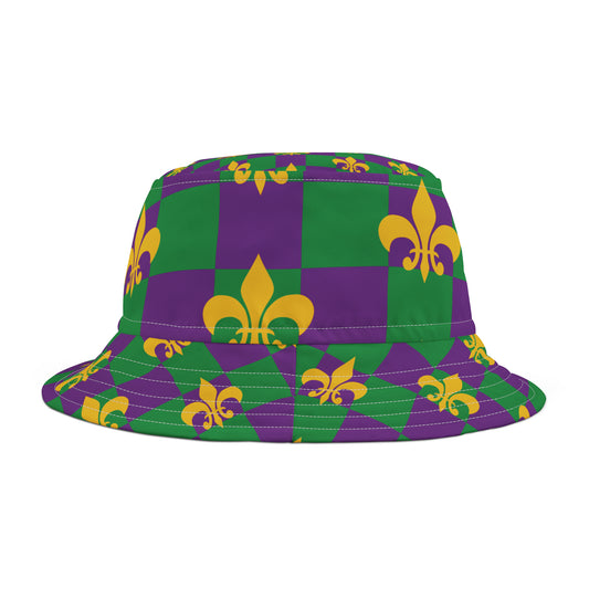 Mardi Gras Bucket Hat | New Orleans Hat | NOLA Hat | Fat Tuesday Hat