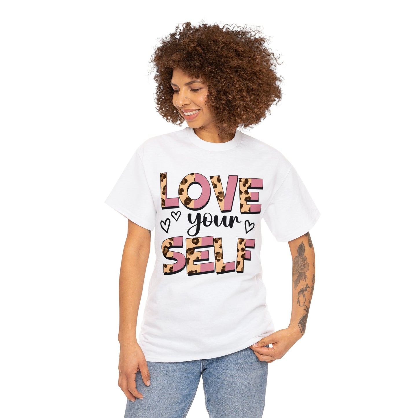 Love Your Self | Self-Love Themed Graphic Wear | Self-Love Quotes | Short Sleeve T-Shirt | Unisex Heavy Cotton Tee