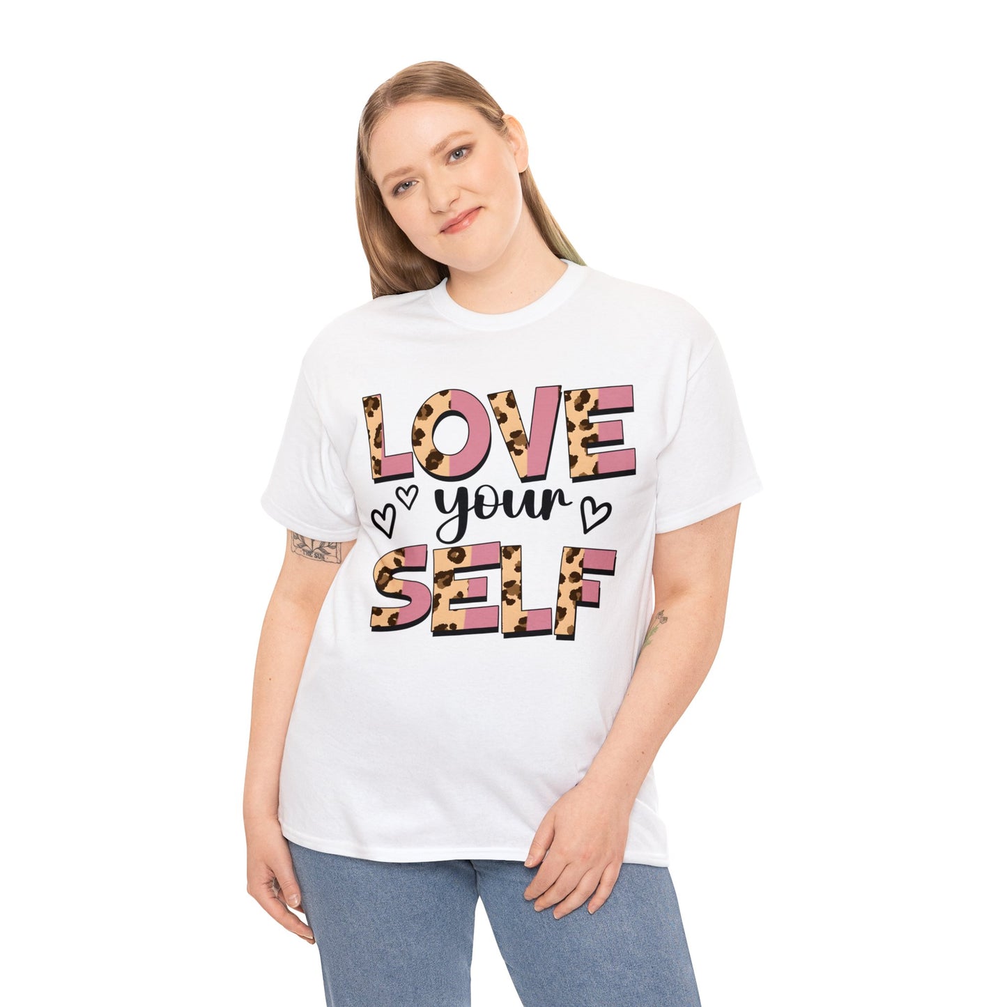 Love Your Self | Self-Love Themed Graphic Wear | Self-Love Quotes | Short Sleeve T-Shirt | Unisex Heavy Cotton Tee