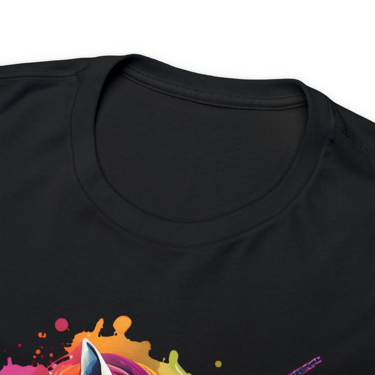 Unicorn Rainbow Splash Short Sleeve Graphic T-Shirt (S-3XL)