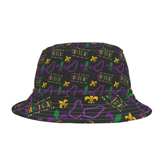 Mardi Gras Bucket Hat | New Orleans Hat | NOLA Hat | Fat Tuesday Hat