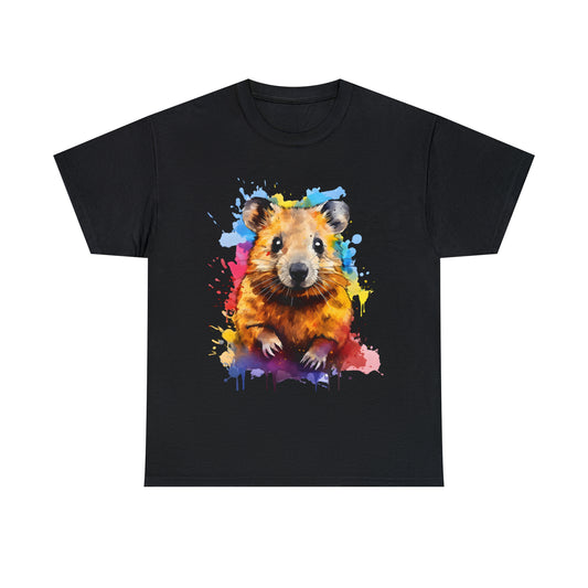 Quokka Rainbow Splash Short Sleeve Graphic T-Shirt (S-3XL)