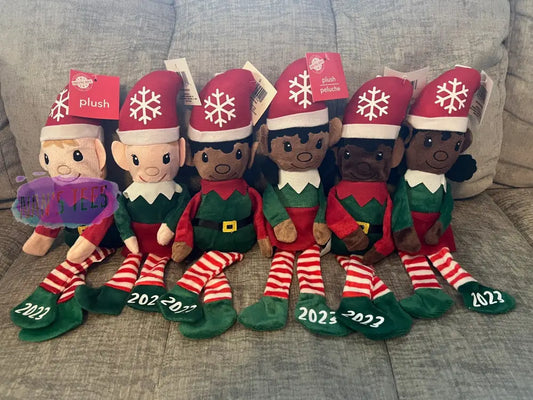 2023 Christmas Elf | Skin Tones Light Medium Dark Gender Boy Girl Stuffed Toy