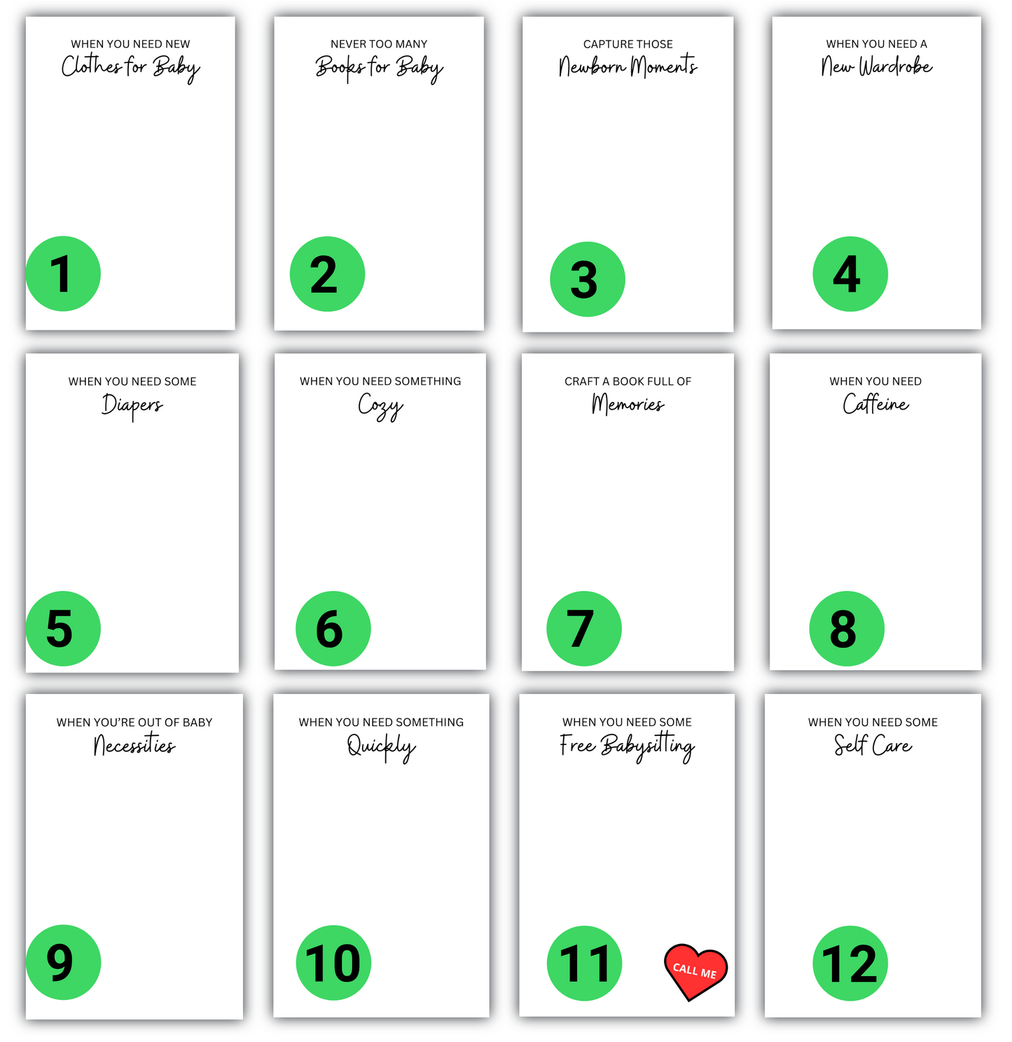 New Baby Gift Card Book