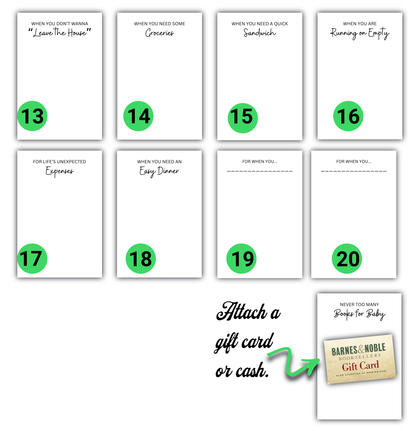 New Baby Gift Card Book
