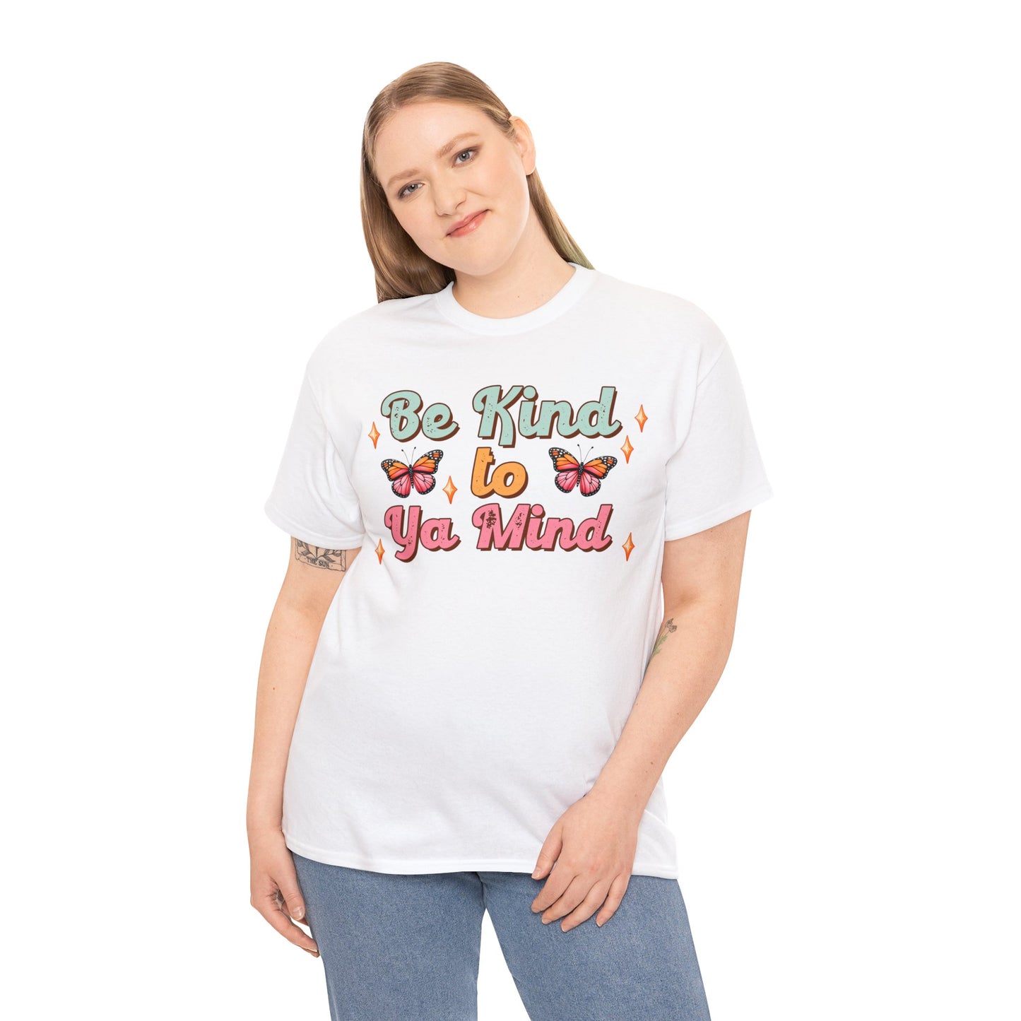 Be Kind to Ya Mind | Self-Love Themed Graphic Wear | Self-Love Quotes | Short Sleeve T-Shirt | Unisex Heavy Cotton Tee