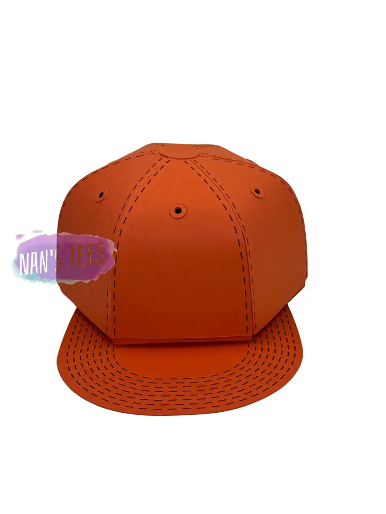 3D Baseball Cap Gift Box | Fathers Day Valentines Favor Paper Orange