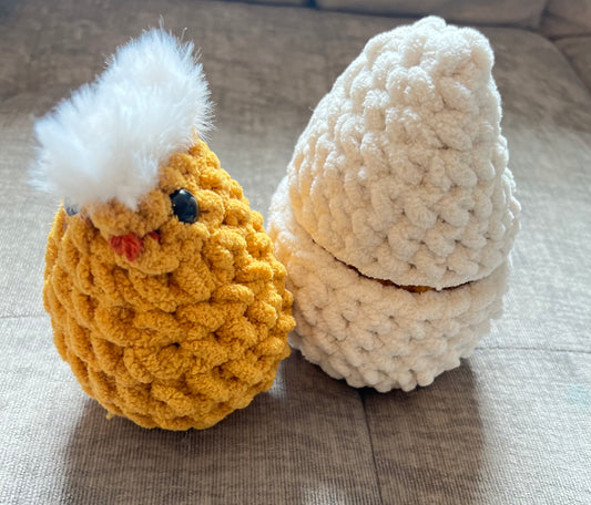 Hatching Chick Plushie | Adorable Easter & Farmhouse Decor