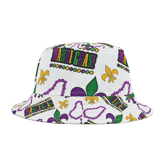 Mardi Gras Bucket Hat | New Orleans Hat | NOLA Hat | Fat Tuesday Hat | Bucket Hat