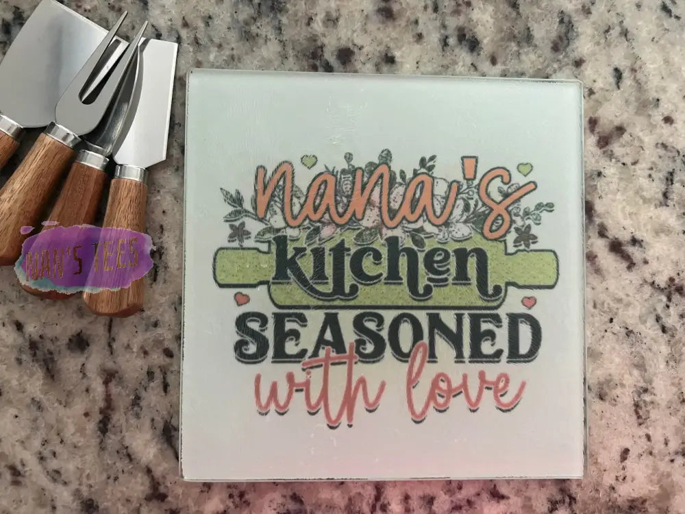 Glass Cutting Board | Gift For Bridal Shower Wedding Birthday Housewarming (8802)