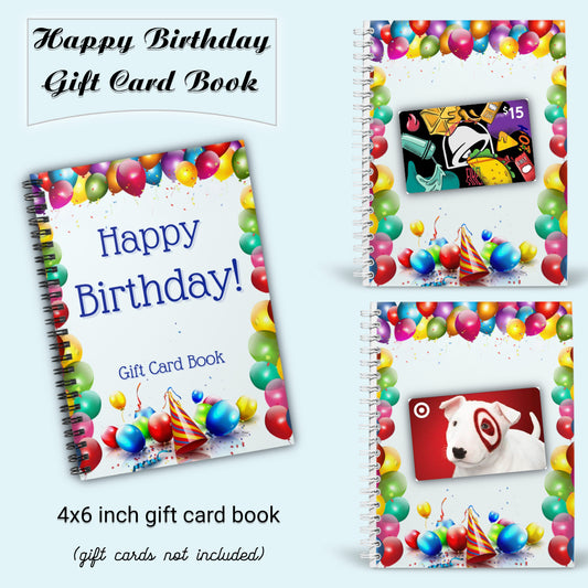 Happy Birthday Gift Card Book