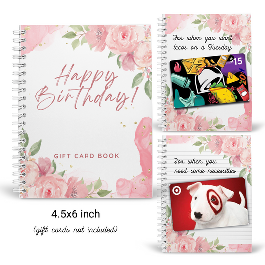 Happy Birthday Gift Card Book