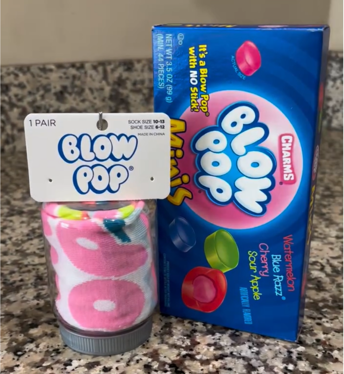 Personalized Food Socks Ornament | Rolled Candy & Snack Crew Socks with Custom Note Card, Adult |Size 6-12, Stocking Stuffer Gift