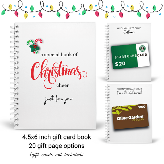 Christmas Gift Card Holder Gift Book