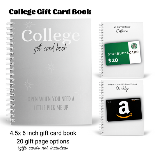 College Gift Card Holder Book