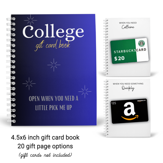 College Gift Card Holder Book