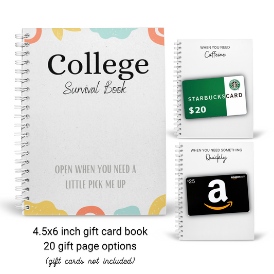 College Gift Card Holder Book