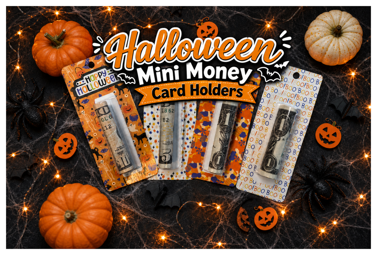 Halloween Mini Money Card Holders (Set of 4)