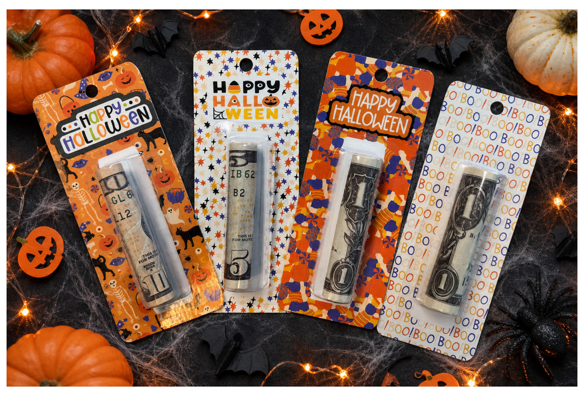 Halloween Mini Money Card Holders (Set of 4)