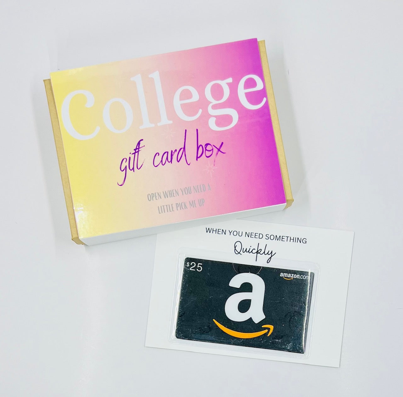 College Survival Box, College Gift Box, Gift Card Holder, Money Holder, College Care Package