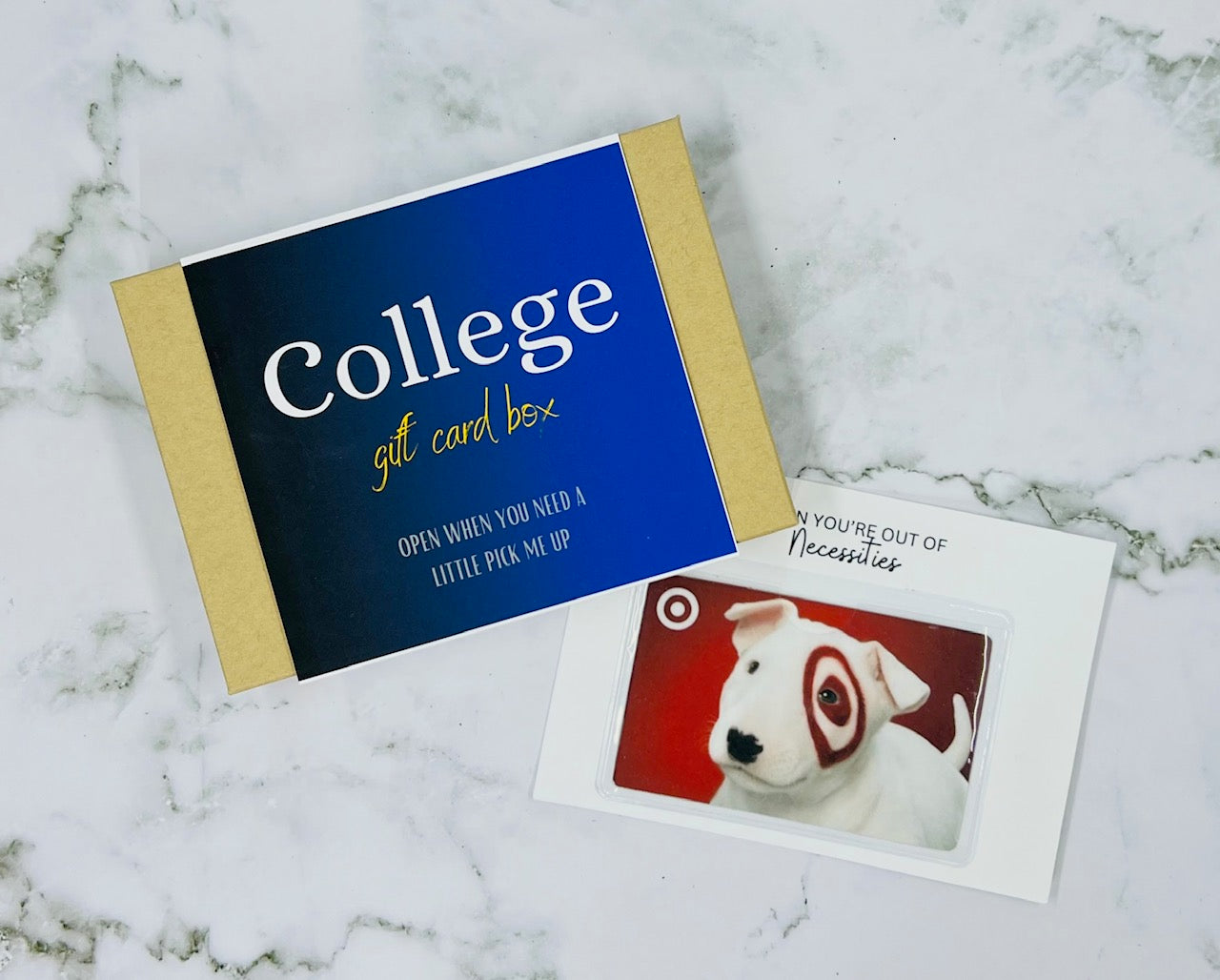 College Survival Box, College Gift Box, Gift Card Holder, Money Holder, College Care Package